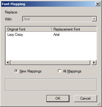 Font Mapping